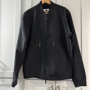 NN07 Kai 2-Layer Bomber Jacket Medium Black Minimalist Waterproof No Nationality